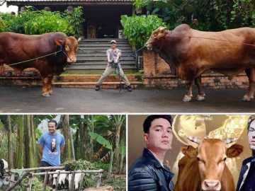 Irfan Hakim Sukses Bikin Mewek. 8 Potret Artis dengan Hewan Kurban Miliknya