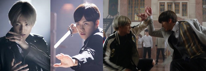 Adegan aksi Hongbin dan Lee Hyun Woo di serial