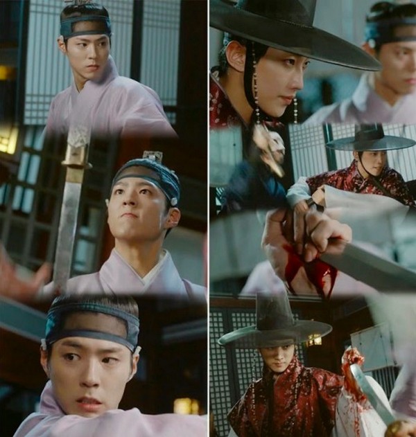 Adegan aksi yang dilakukan Jinyoung dan Park Bo Gum di serial