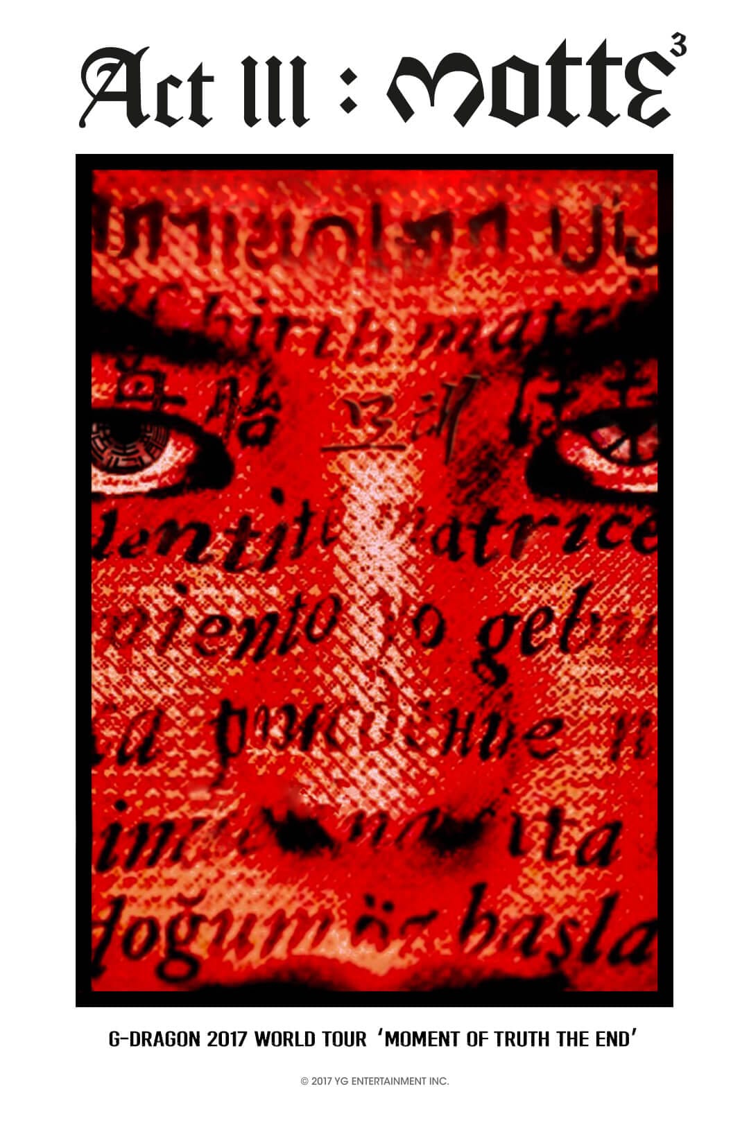 Poster Tur Konser G-Dragon 2017