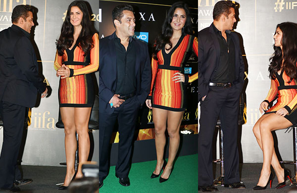 Foto Salman Khan dan Katrina Kaif di Konferensi Pers IIFA 2017