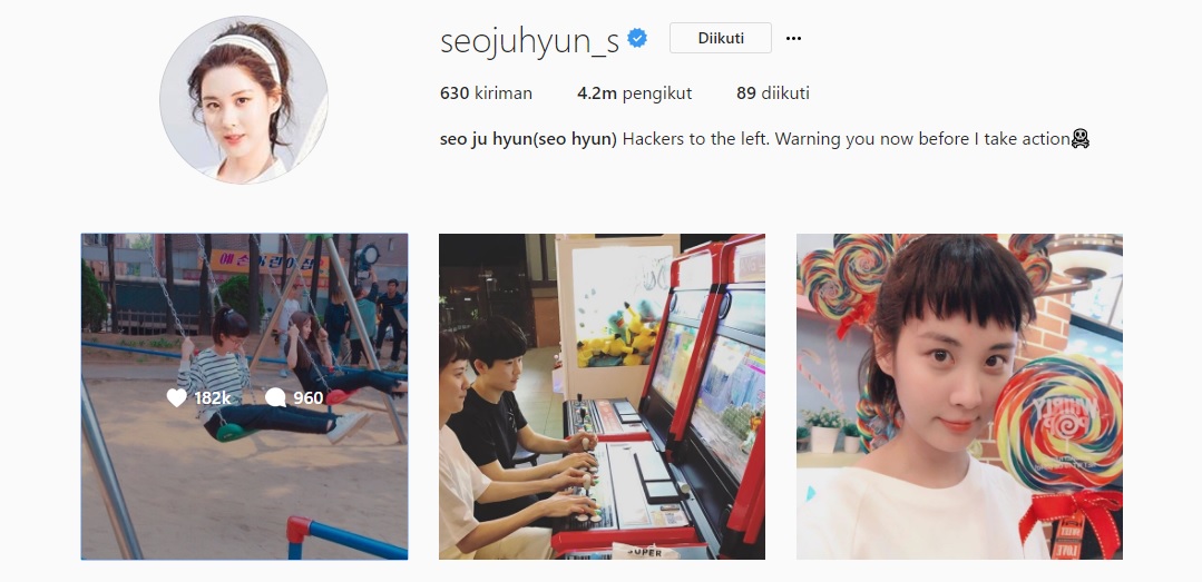 Tulisan Terbaru Seohyun SNSD Untuk Para Hacker