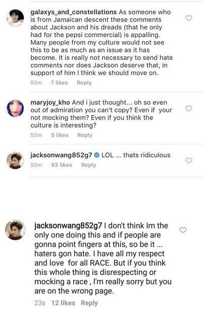 Tanggapan Jackson Mengenai Kontroversi yang Menimpanya