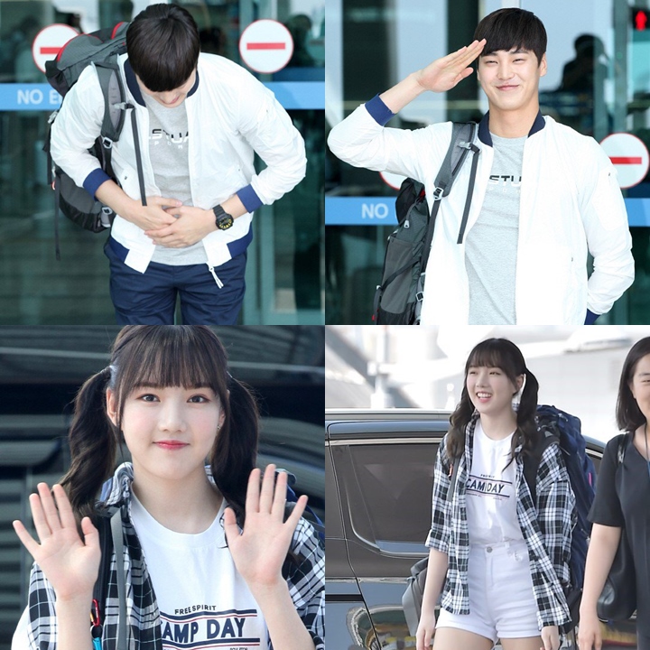 Penampilan Yerin dan Lee Tae Hwan saat hendak berangkat ke Bali.
