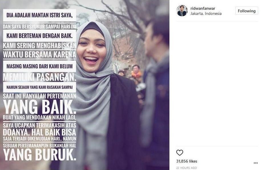 Diminta Nikahi Rina Nose Lagi, Ini Kata Ridwan Anwar