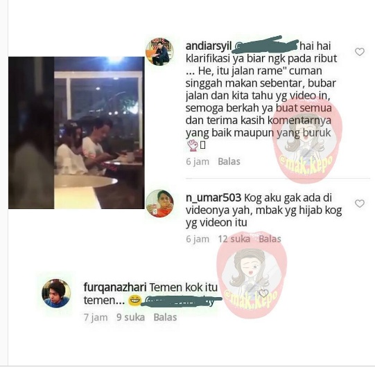 Andi Arsyil Klarifikasi Foto Kencan di Akun Gosip IG, Netter : Baper Banget