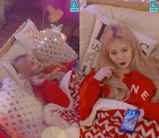 HyunA Sapa Fans Lewat V Live