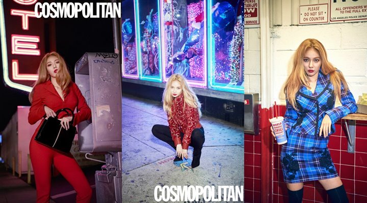 Pemotretan HyunA Bersama Cosmopolitan di Los Angeles