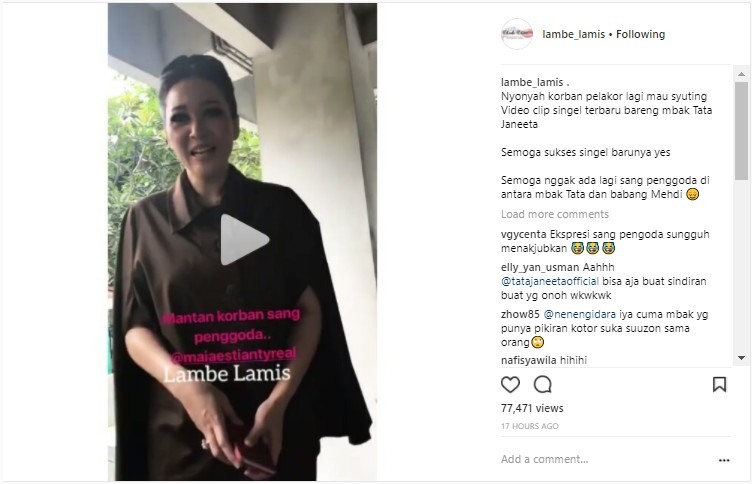 Maia Mantan Korban Pelakor