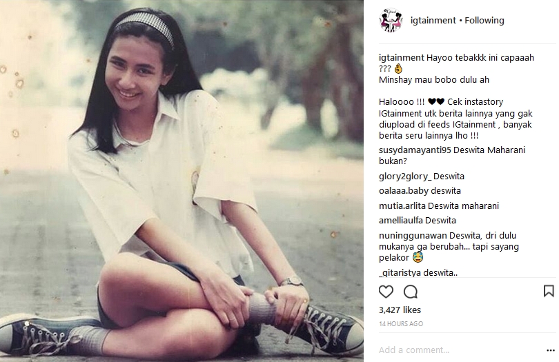 Foto Masa Lalu Deswita Maharani