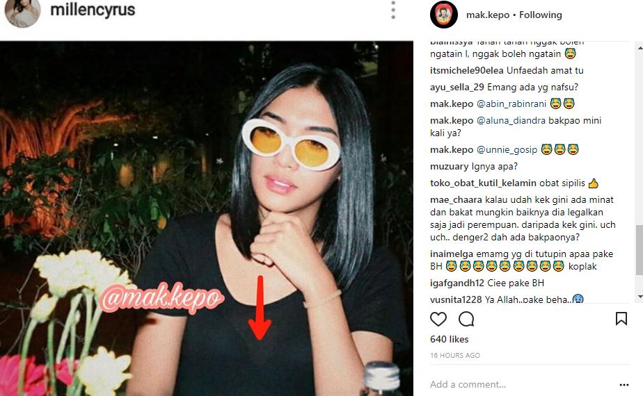 Millendaru Pakai BH Buat Netter Salah Fokus