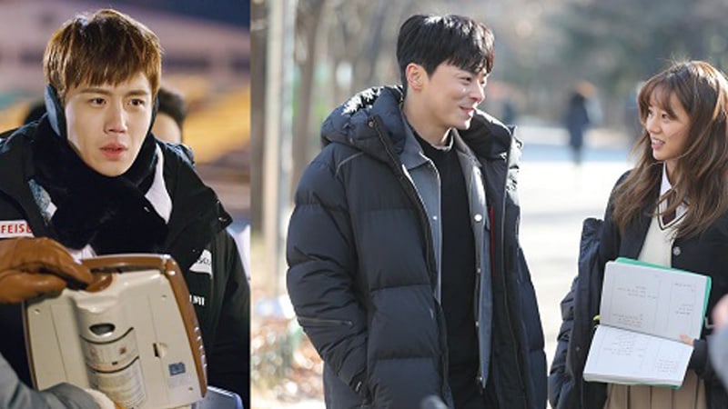 Suasana Syuting Drama \'Two Cops\' di Musim Dingin