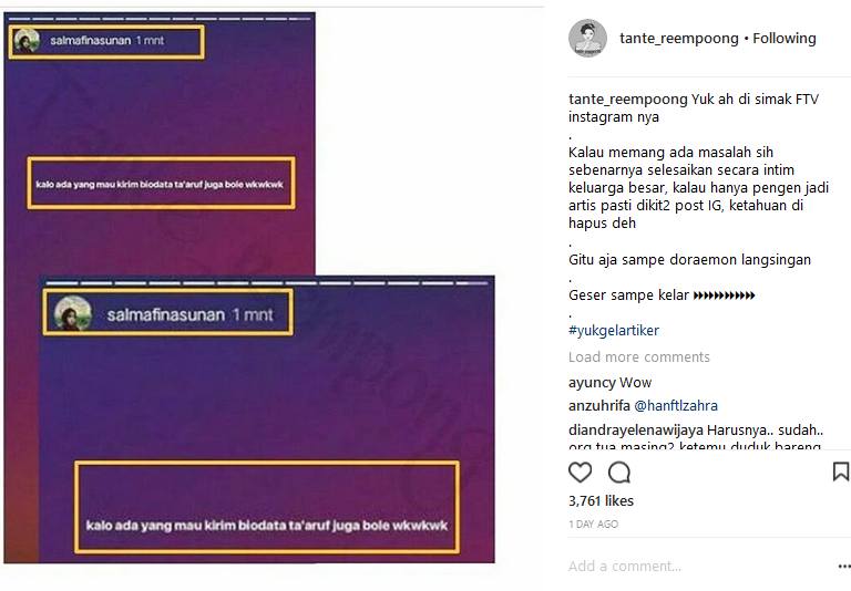 Salmafina Sunan Ingin Nikah Lagi