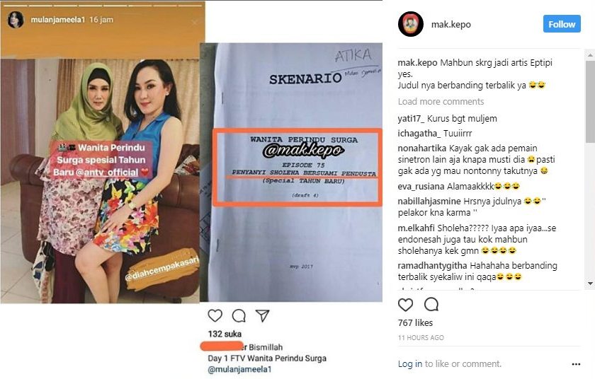 Screenshot Adegan Sinetron Mulan Jameela