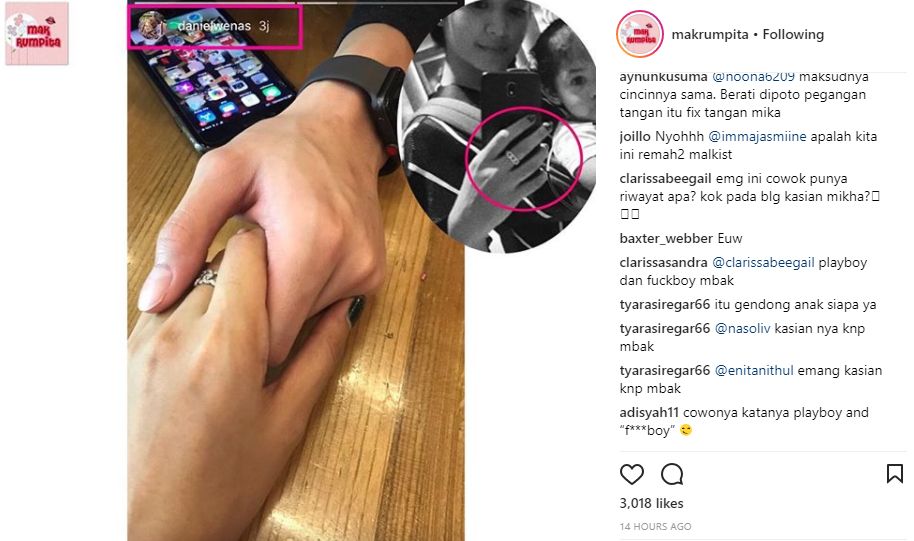 Daniel Wenas Makin Berani Unggah Foto Kebersamaan Bersama Mikha Tambayong