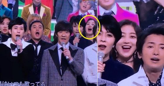 Jihyo Twice di Kohaku Uta Gassen 68th