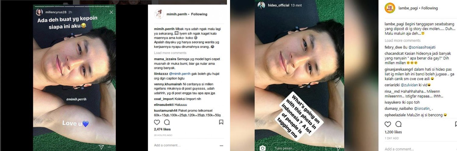 Postingan Millendaru Ditanggapi Hideo