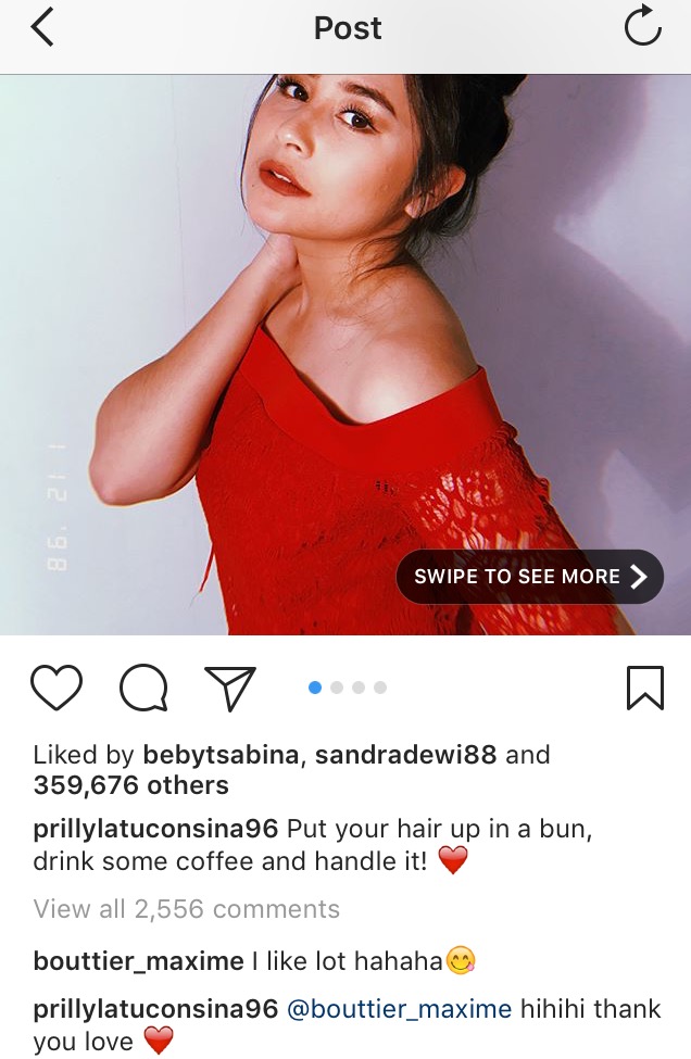 Komentar Maxime dan Prilly Romantis