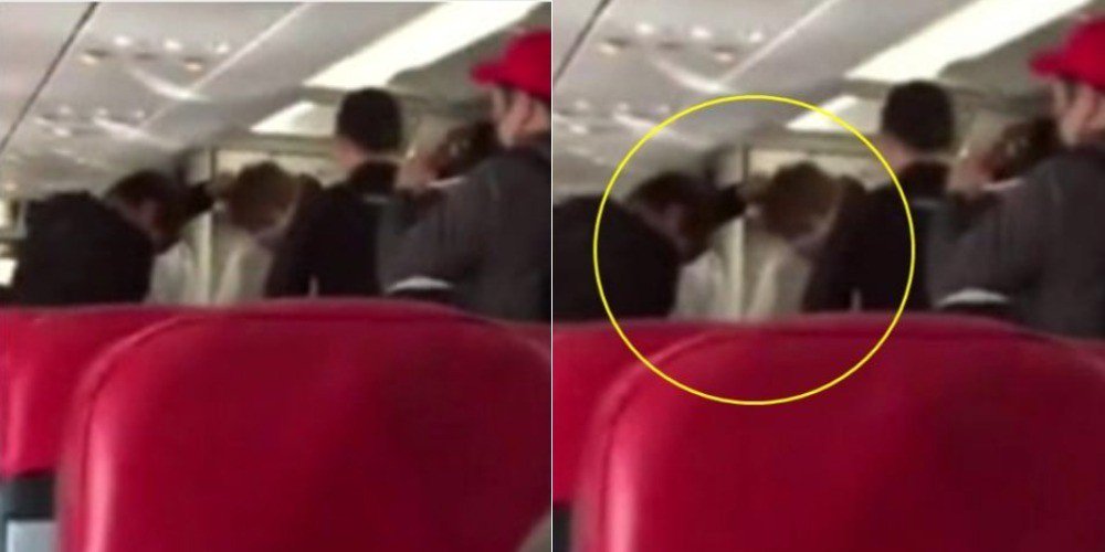 Park Woo Jin Tarik Rambut Park Ji Hoon di Pesawat