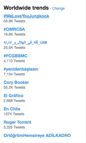 Tagar \'We Love You Jungkook\' Rajai Trending Topic Dunia di Twitter