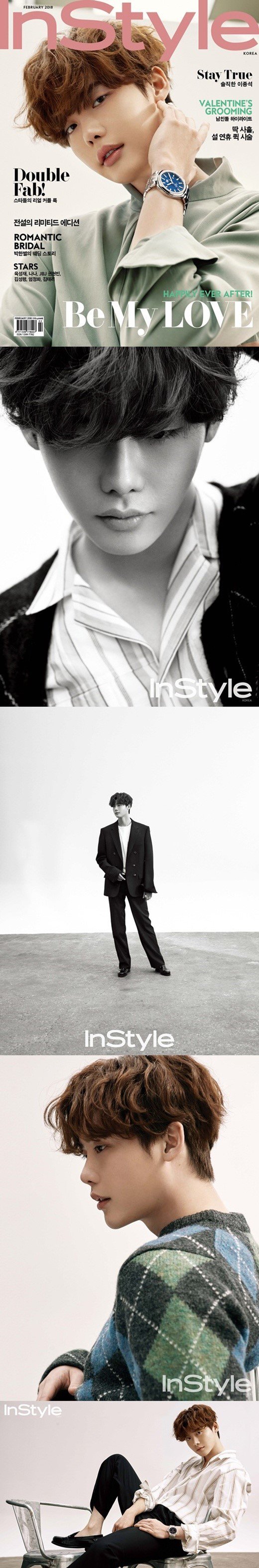 Lee Jong Suk di \'InStyle Korea\' Edisi Februari 2018