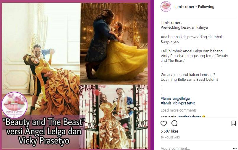 Angel Lega Vicky Prasetyo Lakukan Pemotretan Prewedding