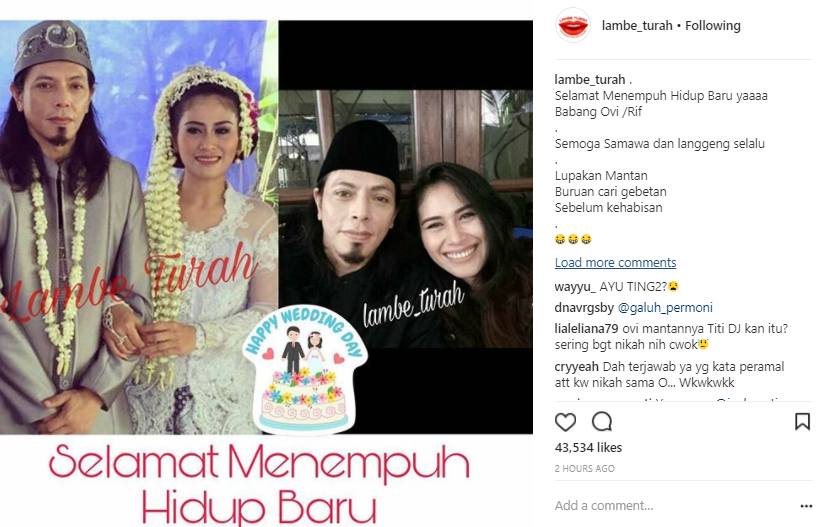 Ovy /rif Menikah dengan Marissa Azis