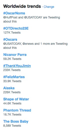 Tagar Berbunyi, \'Thank You Jimin\' Masuk Trending Topic Dunia di Twitter