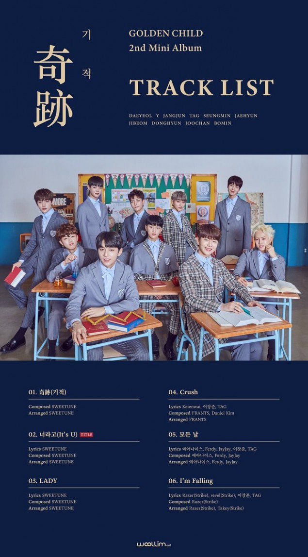 Tracklist Mini Album \'Miracle\' Golden Child