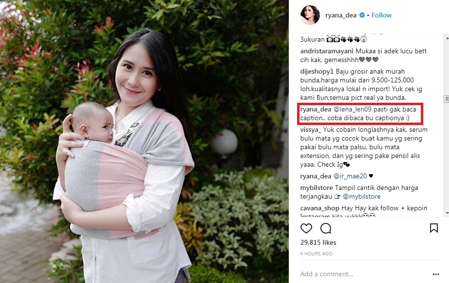 Tanggapan Ryana Dea Terkait Protesan Netter