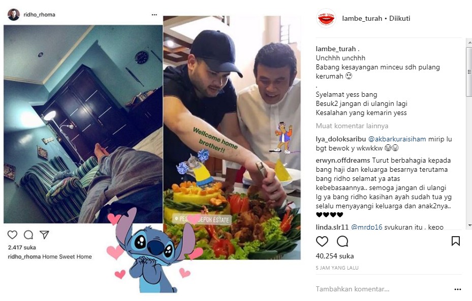 Ridho Rhoma Rayakan Kebebasan