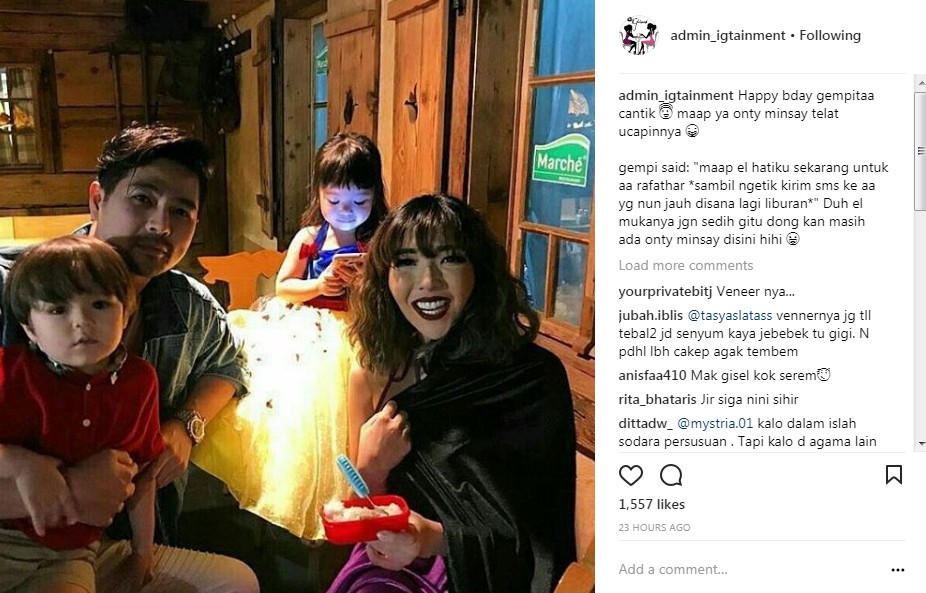 Penampilan Gisella Anastasia di Ultah Anak Bikin Netter Gagal Fokus