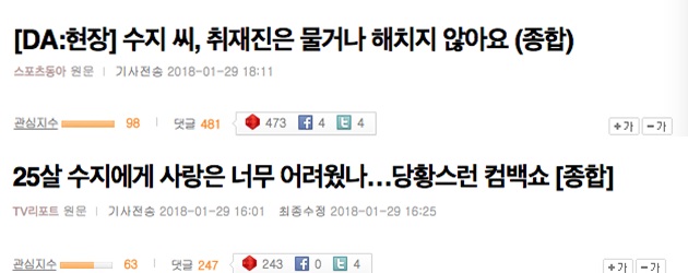 Judul Artikel yang Dibuat Para Reporter Tentang Showcase Suzy