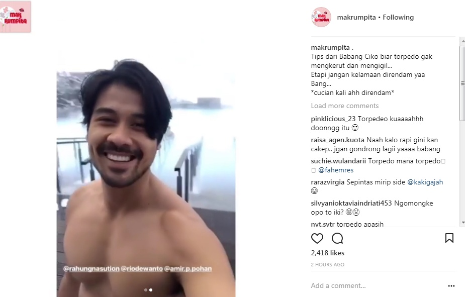 Chico Jericho Memamerkan Lokasi Liburan