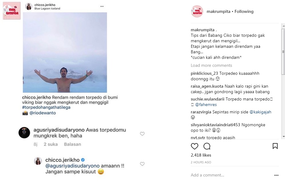 Caption Foto Chico Jericho Bikin Netter Geger