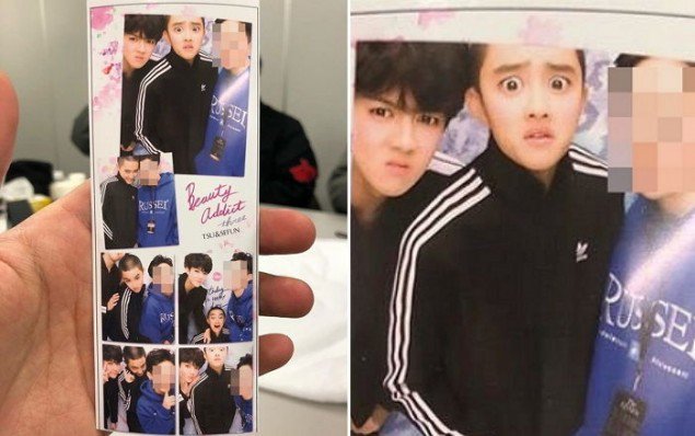 D.O. dan Sehun EXO Jajal Purikura
