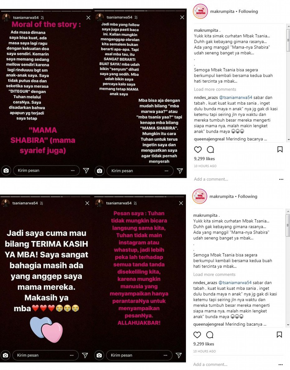 Tsania Marwa Ucapkan Terima Kasih Hingga Bersyukur Atas Kejadian yang Telah Menimpanya