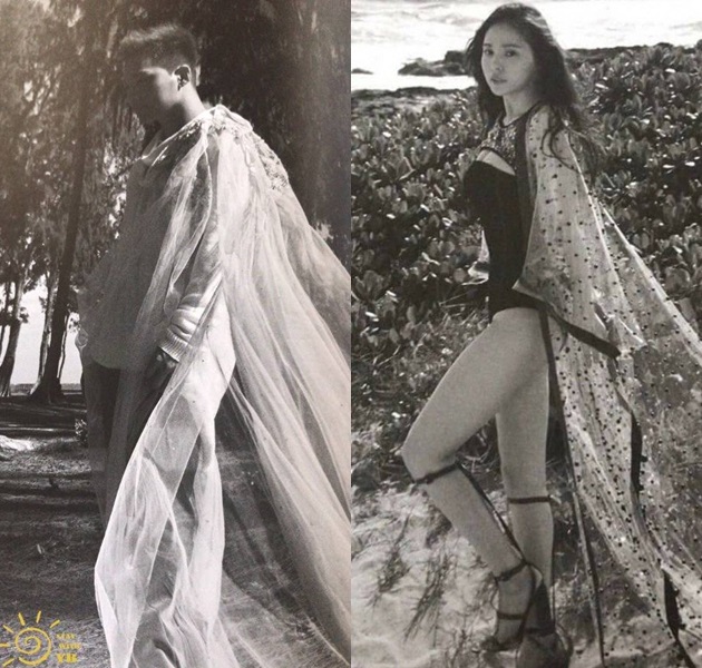 Taeyang dan Min Hyo Rin Dalam Foto Hitam-Putih