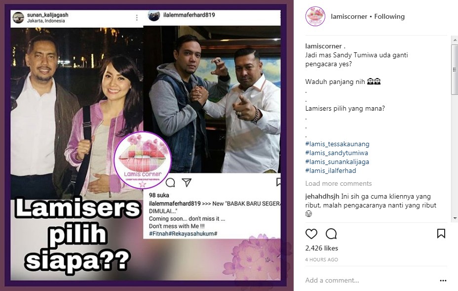 Sandy Tumiwa Gandeng Pengacara Baru