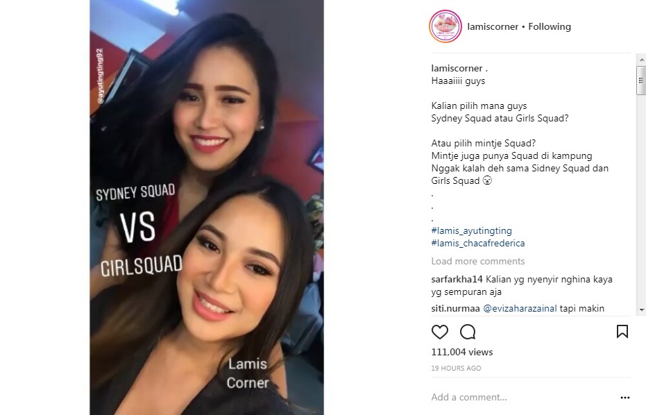 Ayu Ting Ting Beberkan Nama Geng-nya