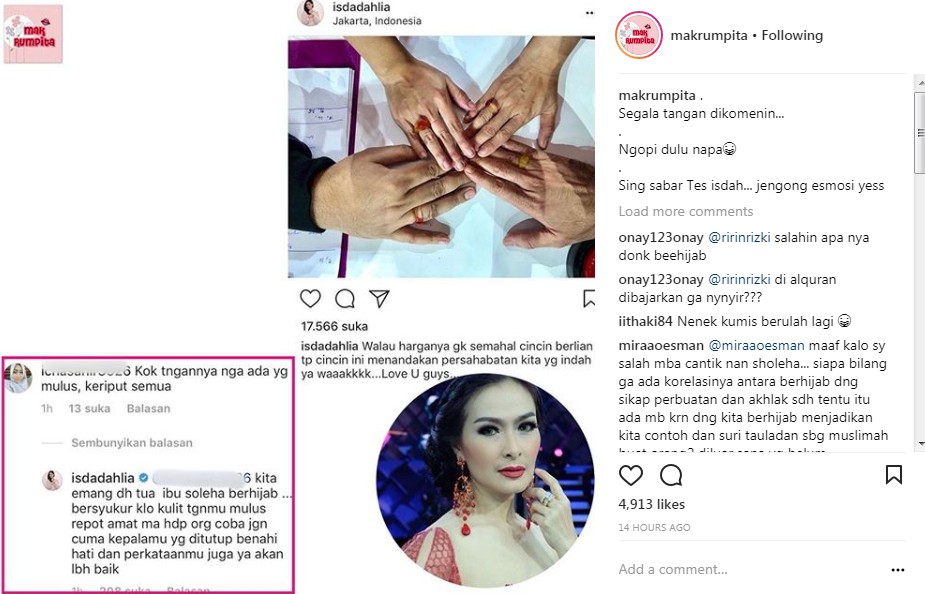 Balasan Menohok Iis Dahlia Terhadap Komentar Netter