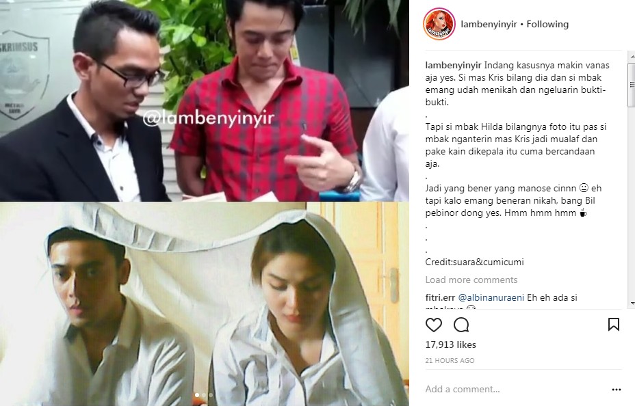 Foto Dugaan Ijab Qabul Hilda Vitria-Kriss Hatta