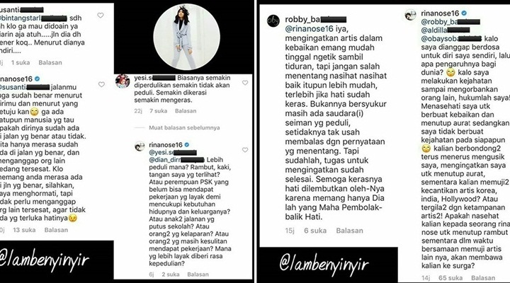 Rina Nose dan Netter Adu Mulut