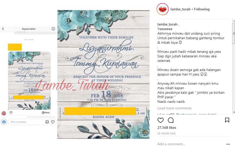 Undangan Pernikahan Tommy Kurniawan