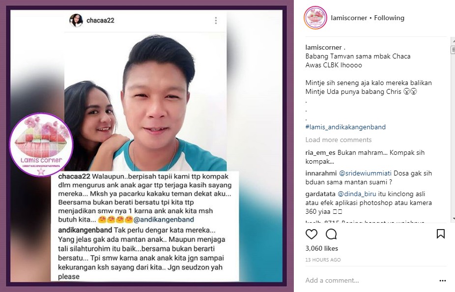 Kedekatan Andika dan Mantan Istri