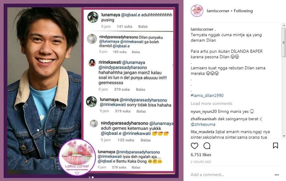 Para Selebritis Merebutkan Iqbaal Ramadhan