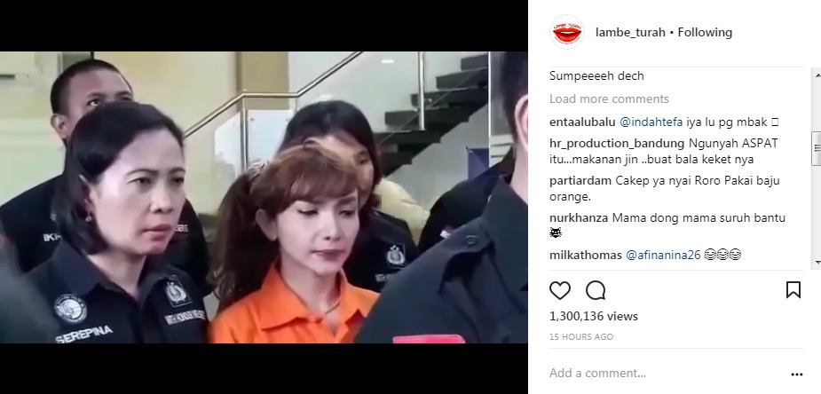 Ekspresi Wajah Roro Fitria Saat Ditetapkan Jadi Tersangka