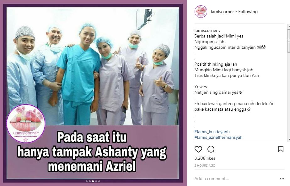 Ashanty Temani Azriel Hermansyah Jalani Perawatan Mata