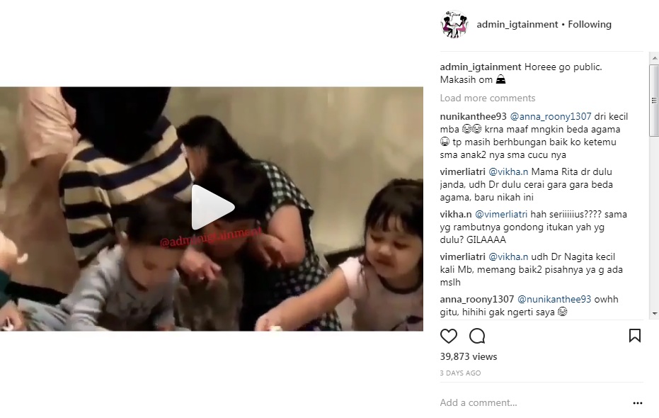 Nagita Slavina Cium Tangan Lelaki yang Diduga Suami Baru Ibunya