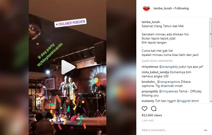 Melaney Ricardo dan Suami Tampil di Panggung